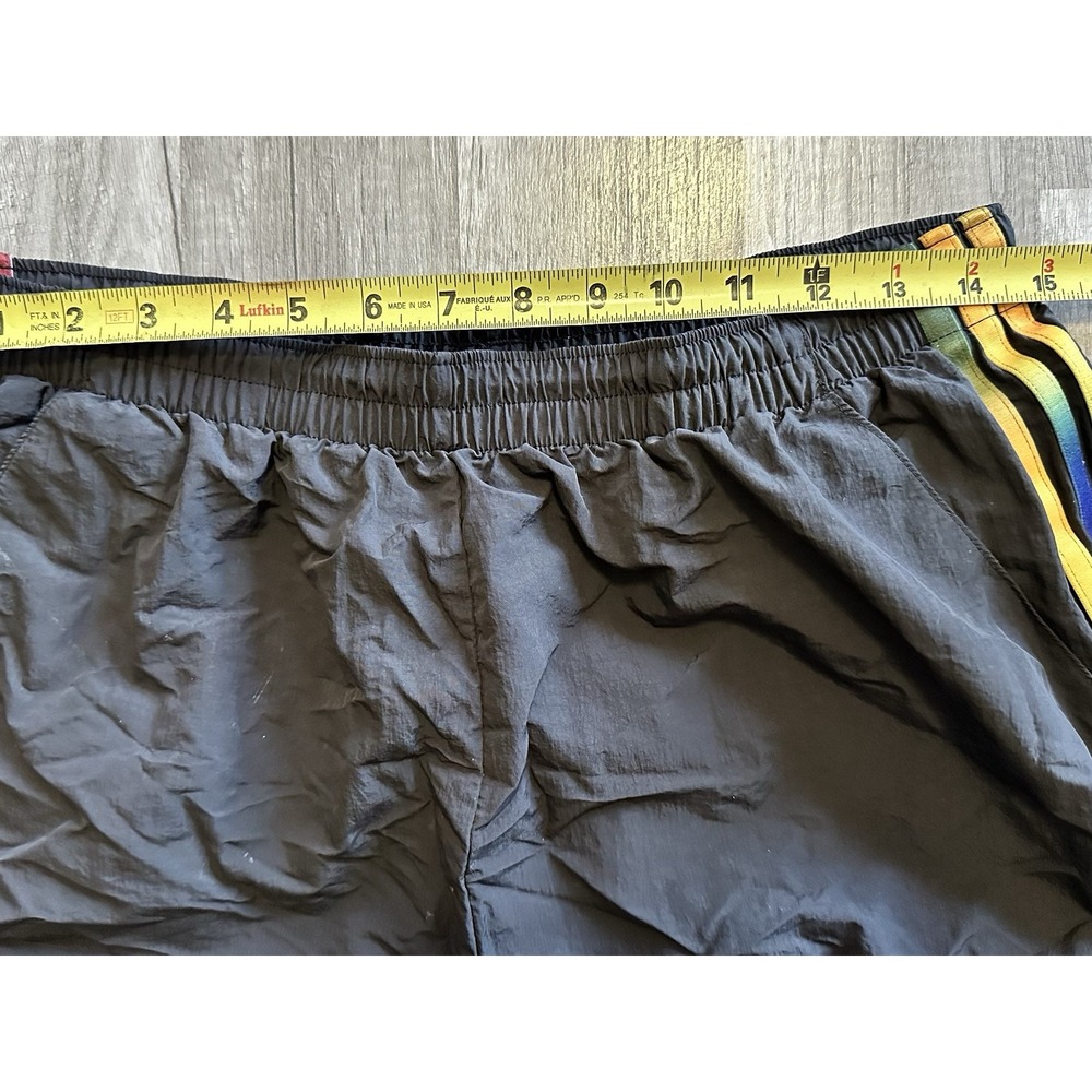 Adidas Shorts Womens Large Pacer 3-Stripes Black Multicolor‎ lined Pride Rainbow - Picture 11 of 15